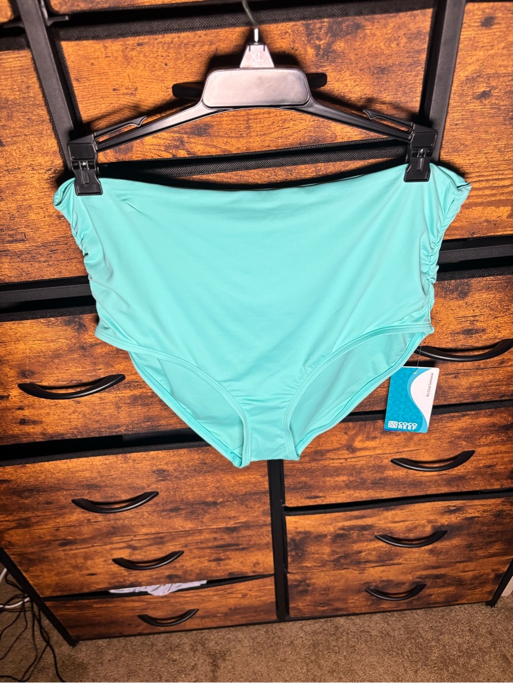 Coco Reef High-Rise Swim Bottoms - Aqua NWT XL
